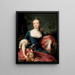 Portrait d'une dame en Diane chasseresse - Pompeo Batoni — kehystetty taideteos seinällä