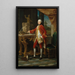 Nuoren miehen muotokuva - Pompeo Batoni — kehystetty taideteos seinällä