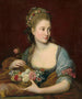 Portrait d'une dame en Flore - Pompeo Batoni — näkymä teoksesta