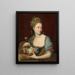 Portrait d'une dame en Flore - Pompeo Batoni — kehystetty taideteos seinällä