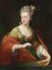 Portrait d'une dame traditionnellement identifiée comme Alexandra Evichovna Demidov dans le rôle de Cléopâtre - Pompeo Batoni — näkymä teoksesta