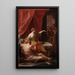 Samson ja Delila - Pompeo Batoni — kehystetty taideteos seinällä
