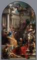 Simon noidan lankeaminen - Pompeo Batoni — näkymä teoksesta