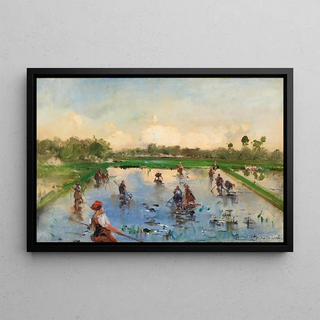 Pompeo Mariani - In the Rice Field Zelata.webp
