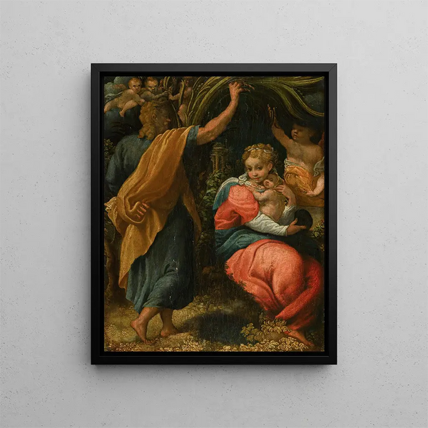 Pomponio Allegri - The Rest On The Flight Into Egypt.webp