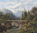 Pont en bois sur un ruisseau de montagne - Edmund Hd — näkymä teoksesta