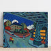 Maalauksen jäljennös Rautatieasema sillasta Löbtauer-kadulla Dresdenissä - Ernst Ludwig Kirchner