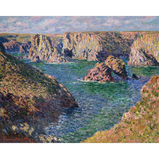 Port-Domois, Belle-Île - Claude Monet | Reproduction Tableau Décoration murale affiche copie