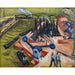 Maalauksen jäljennös Länsimainen maalaus Frankfurtin am Mainin länsirannasta - Ernst Ludwig Kirchner