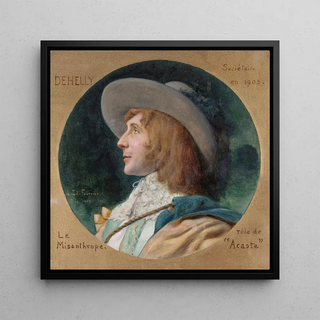 Portrait d'Émile Dehelly 1871-1969 sociétaire de la Comédie-Française dans le rôle d'Acaste du Misanthrope - Louis Douard Fournier