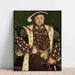 Maalauksen jäljennös Henry VIII:n, Englannin kuninkaan, muotokuva - Hans Holbein nuorempi