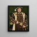Maalauksen jäljennös Henry VIII:n, Englannin kuninkaan, muotokuva - Hans Holbein nuorempi