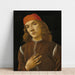 Maalauksen jäljennös Portrait d'un jeune - Sandro Botticelli