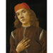Maalauksen jäljennös Portrait d'un jeune - Sandro Botticelli