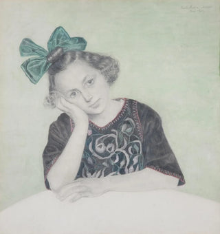 Portrait d'une fille - Franz von Matsch