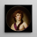 Portrait d'une jeune femme - Carl Christian Kanz — kehystetty taideteos seinällä