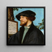 Portrait de Bonifacius Amerbach - Hans Holbein le Jeune — kehystetty taideteos seinällä