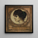 Gemma Bierbaumin muotokuva - Franz von Stuck — kehystetty taideteos seinällä
