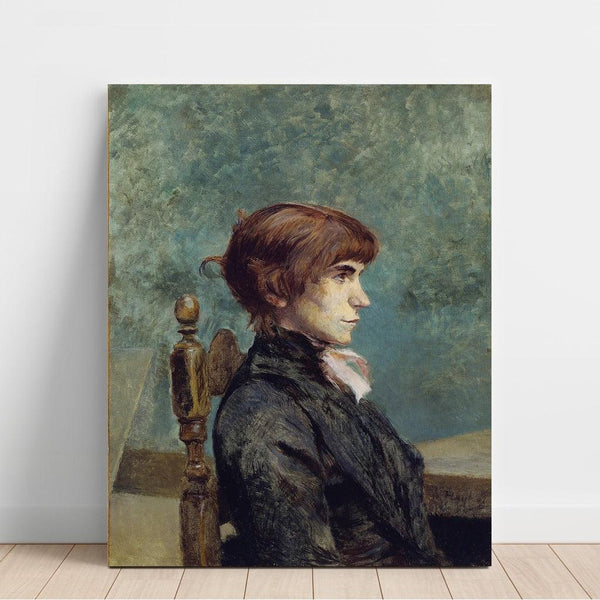 Maalauksen jäljennös Jeanne Wenz - Henri de Toulouse-Lautrec - Maalaus Portrait of Jeanne Wenz - Henri de Toulouse-Lautrec