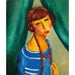Maalauksen jäljennös Marguerite Grosin, Mme Renée Kislingin sisaren, muotokuva - Moïse Kisling