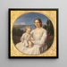 Portrait de Maria Lehmann avec sa fille Margrethe - Jürgen Roed — kehystetty taideteos seinällä
