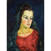 Maalauksen jäljennös Portrait de femme (Ludmilla Allik) - Konrad Mägi
