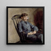 Portrait du Compositeur Johan Backer Lunde - Harriet Backer — kehystetty taideteos seinällä