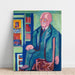 Maalauksen jäljennös Muotokuva Maalaus tohtori Carl Hagemann - Ernst Ludwig Kirchner
