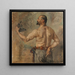 Sculpteur Friedrichin muotokuva - Lovis Corinth — kehystetty taideteos seinällä