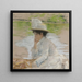 Portrait sans titre de Mme Chase - William Merritt Chase — kehystetty taideteos seinällä