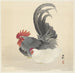 Kana ja kukko - Ohara Koson — näkymä teoksesta