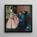 Poupée blanche - Leo Putz — kehystetty taideteos seinällä