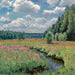 Prairie d'été Pobojka - Stanislav Yulianovich Zhukovsky — esillä sisätilassa