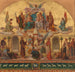 Projekti pääteoksen suurikokoisena kirkon seurakuntatalossa Sainte-Anne Baumgartenissa, Wien - Hans Zatzka — näkymä teoksesta
