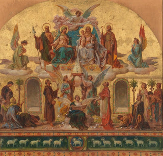 Hans Zatzka - Entwurf zum in grossen Dimensionen ausgefhrten Hauptbilde in der Pfarrkirche St Anna in Baumgarten Wien.webp