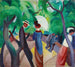 Promenade - August Macke — näkymä teoksesta