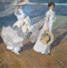 Promenade au bord de la mer - Joaquín Sorolla — näkymä teoksesta