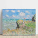 Maalauksen jäljennös Promenade sur la falaise, Pourville de Claude Monet