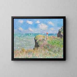 Reproduction tableau | Promenade sur la falaise, Pourville de Claude Monet | Poster - Toile - Aluminium