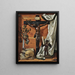 Une nature morte en trompe-l'œil avec un crucifix en bronze - Prospero Mallerini — kehystetty taideteos seinällä