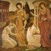 Psykhen temppelit - Sir Edward Coley Burne-Jones — esillä sisätilassa