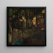 Quartier des pêcheurs le soir - Constant Permeke — kehystetty taideteos seinällä