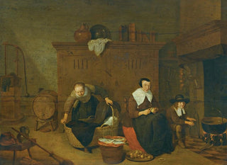 Quirijn Van Brekelenkam - An Interior With a Woman Peeling Turnips.webp