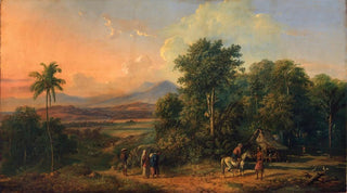 Raden Saleh - Forest And Native House.webp