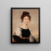 Portrait d'Antonina Gepner née Czyszkowska 1813-1870 épouse du peintre - Rafał Hadziewicz — kehystetty taideteos seinällä