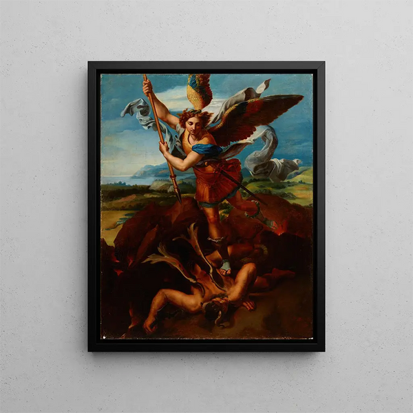 Rafa Hadziewicz - Saint Michael the Archangel Vanquishing Satan.webp