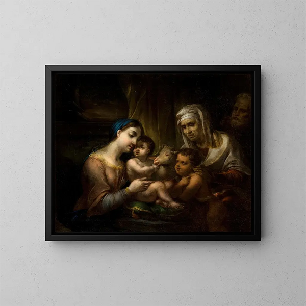 La Sainte Famille - Rafał Hadziewicz — kehystetty taideteos seinällä