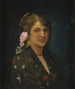 Portrait d'une jeune femme avec une rose - Rafael Enríquez Villanueva — näkymä teoksesta