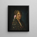 Portrait d'une jeune femme avec une rose - Rafael Enríquez Villanueva — kehystetty taideteos seinällä