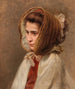 Portrait d'une dame avec un bonnet en vue de côté - Raimund Ritter von Wichera — näkymä teoksesta